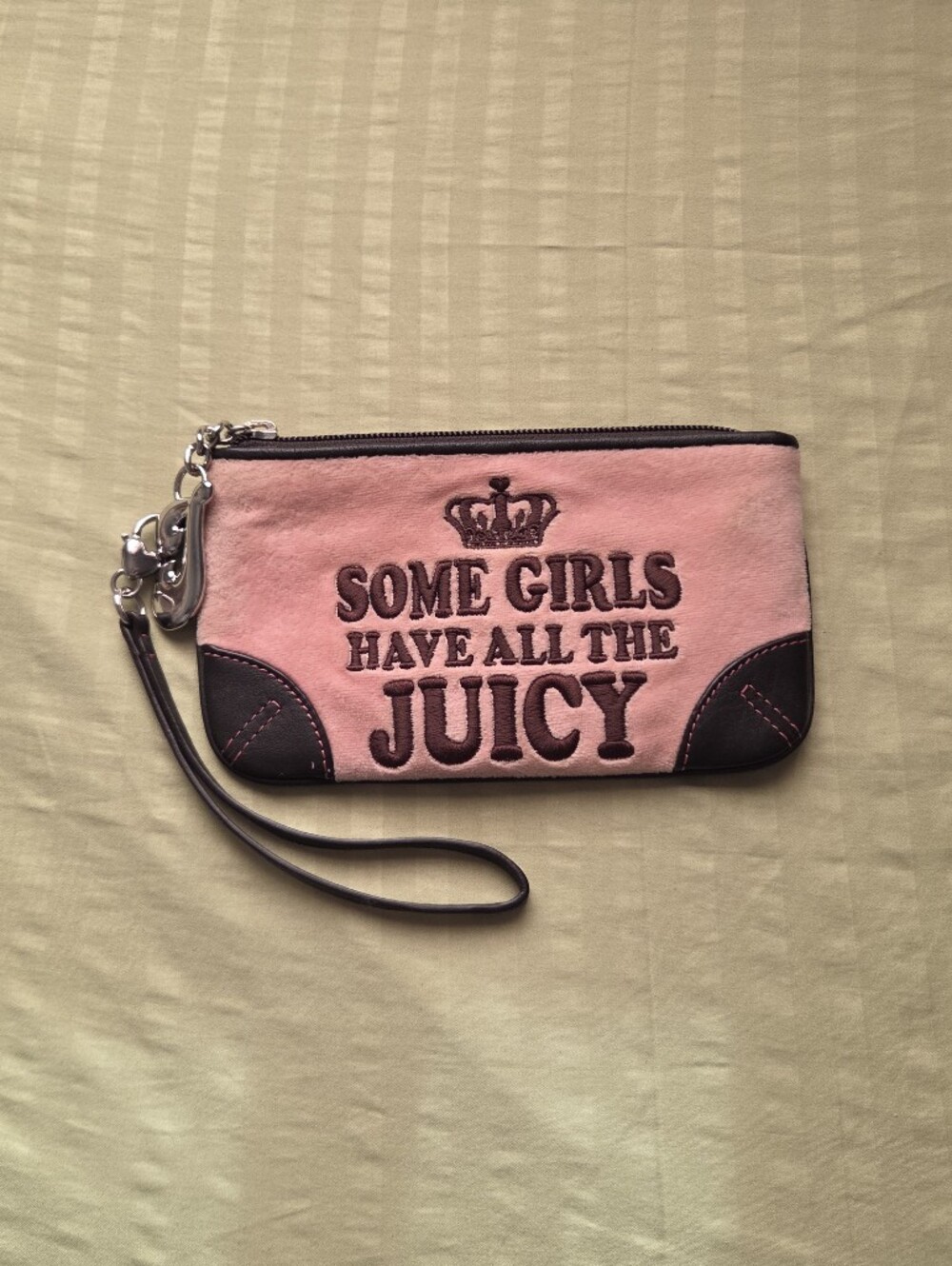 Juicy Couture Pink Wristlet Clutch - "Some Girls Have All The Juicy"